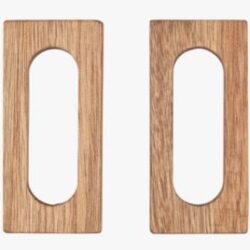 Wood servettirenkaat, 2 kpl ruskea