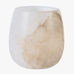 Alabaster oval kynttilälyhty luonnonvalkoinen