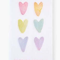 Pride hearts ruokapaperiservetti moniväri/valkoinen