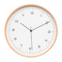 4Living vaneriseinäkello Ø31 cm valkoinen/luonnonväri