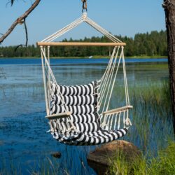4Living Raita riippuistuin mustavalkoinen