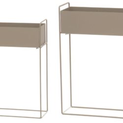 4living kukkalaatikot suorakaide 2 kpl beige