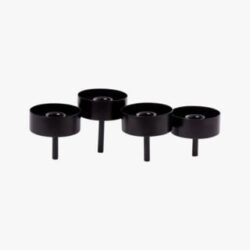 Jupiter candle holder, Black kynttilänjalka musta