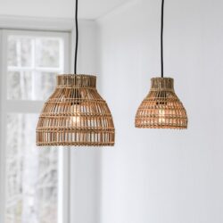 PR Home Sarah riippuvalaisin luonnonväri rottinki 18 cm